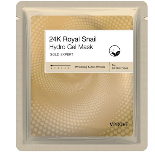 Vprove Expert Gold Expert 24K Royal Snail Mask Гидрогелевая антивозрастная маска для лица с улиткой