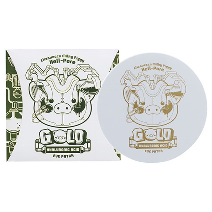 Elizavecca Milky Piggy Hell Pore Gold Hyaluronic Acid Eye Patch Патчи для глаз с гиалуроновой кислотой