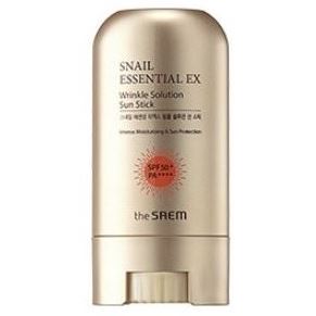 The Saem Snail Snail Essential EX Wrinkle Solution Sun Stick SPF50+ PA++++ Стик улиточный солнцезащитный