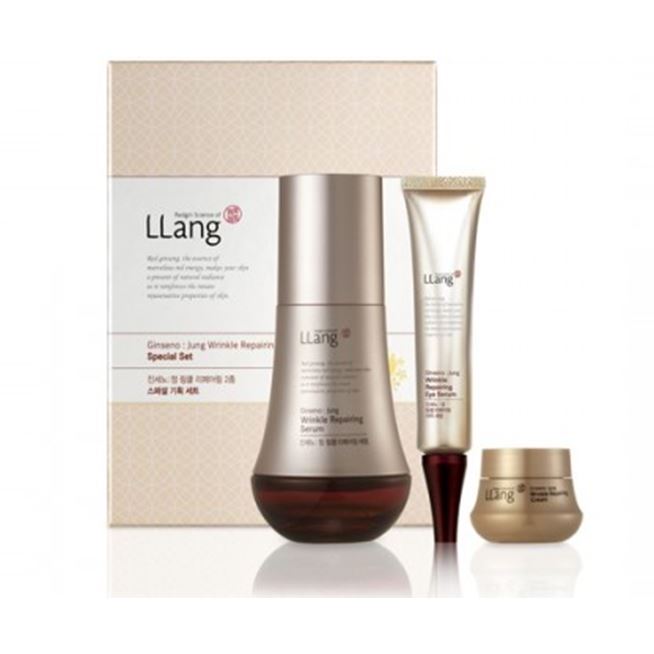 LLang Basic Line Ginseno: Jung Wrinkle Repairing Serum Special Set Набор с сывороткой от морщин