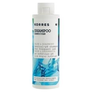 Korres Hair Shampoo Aloe & Soapwort Neutral-pH Шампунь Алоэ и Мыльнянка для частого применения