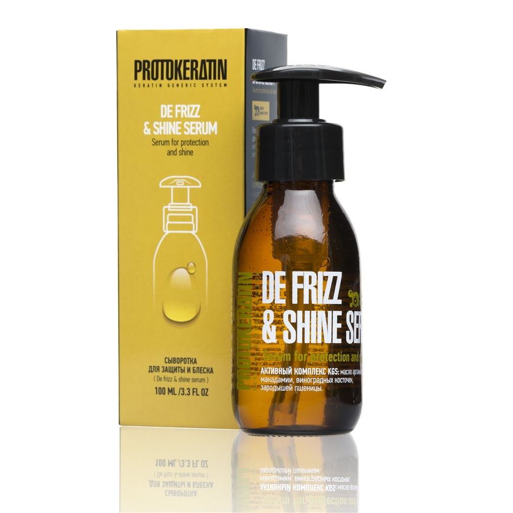 Protokeratin Reconstruction De Frizz & Shine Serum  Сыворотка для защиты и блеска