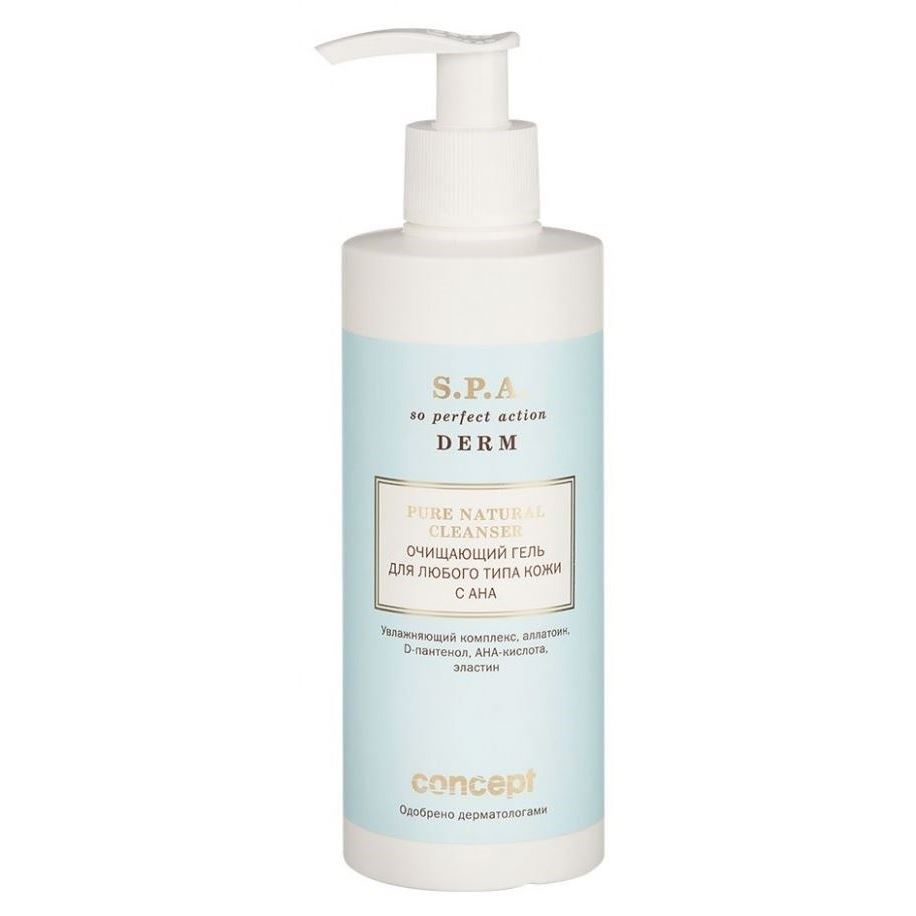 Concept S.P.A. Derm Pure Natural Cleanser Очищающий гель с AHA для любого типа кожи
