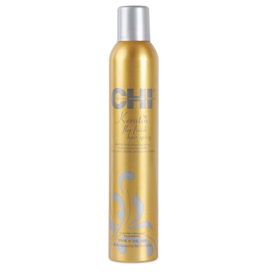 CHI Keratin and Silk Keratin Flex Finish Hair Spray Лак для волос средней фиксации с кератином