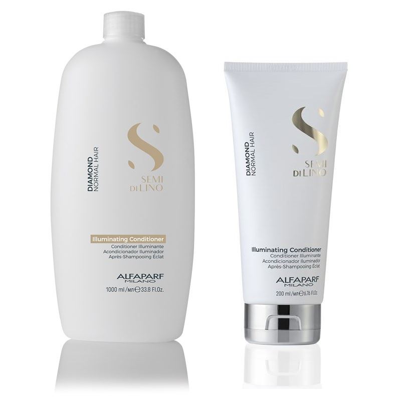 Alfaparf Milano Semi Di Lino Diamond Illuminating Conditioner Кондиционер для нормальных волос, придающий блеск