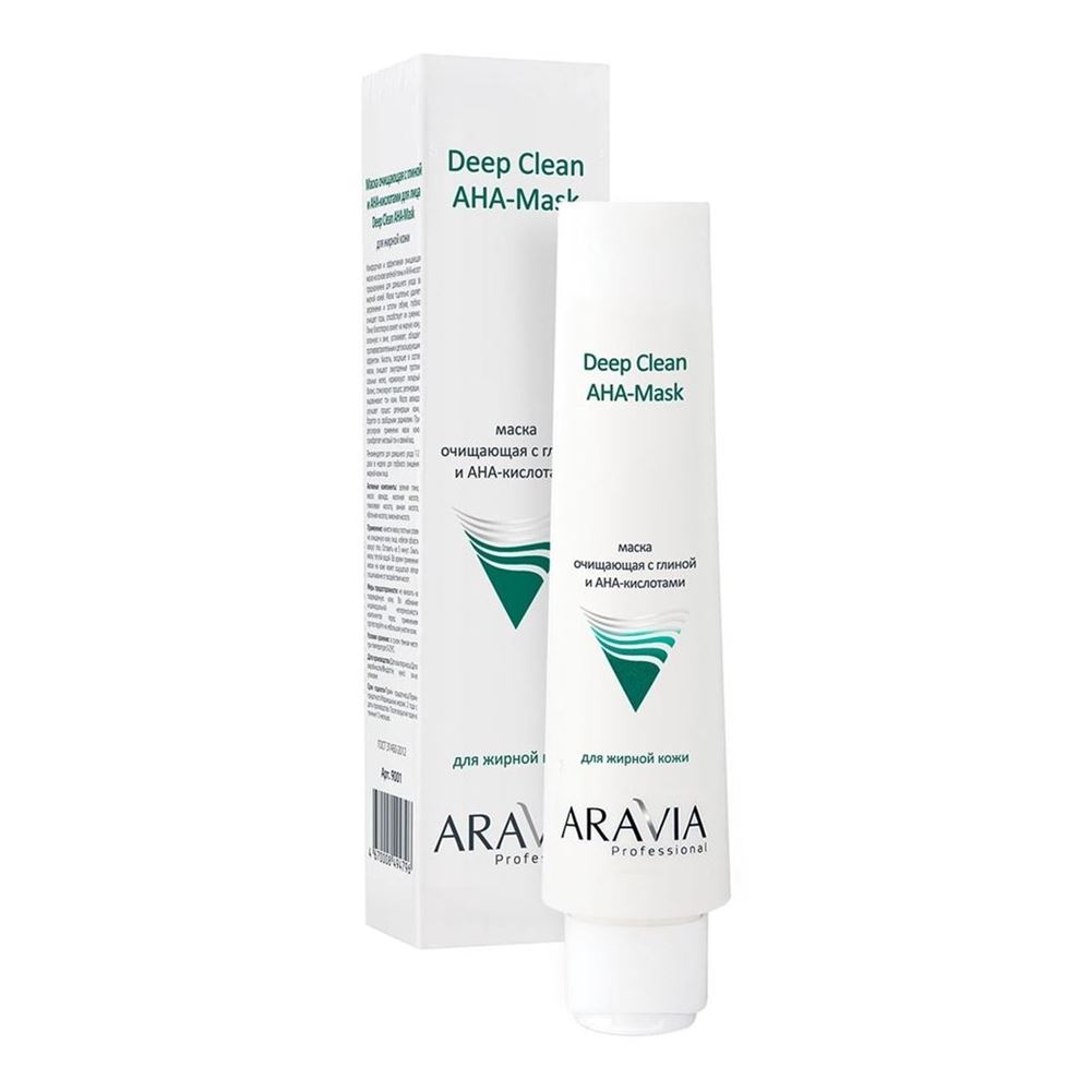 Aravia Professional Профессиональная косметика Deep Clean AHA-Mask Маска очищающая с глиной и АНА-кислотами для лица