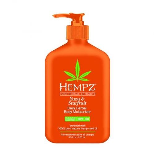 Hempz Sun Yuzu & Starfruit Daily Herbal Body Moisturizer SPF 30 Молочко солнцезащитное увлажняющее для тела Юдзу и Карамбола