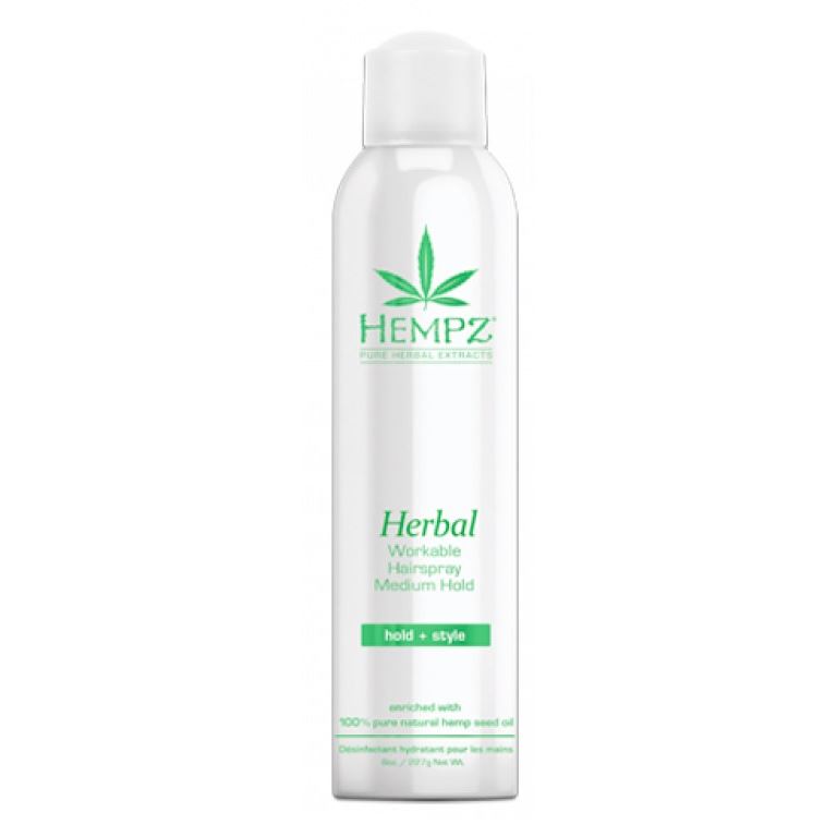Hempz Hair Care Herbal Workable Hairspray Medium Hold Лак растительный средней фиксации для волос Здоровые волосы 