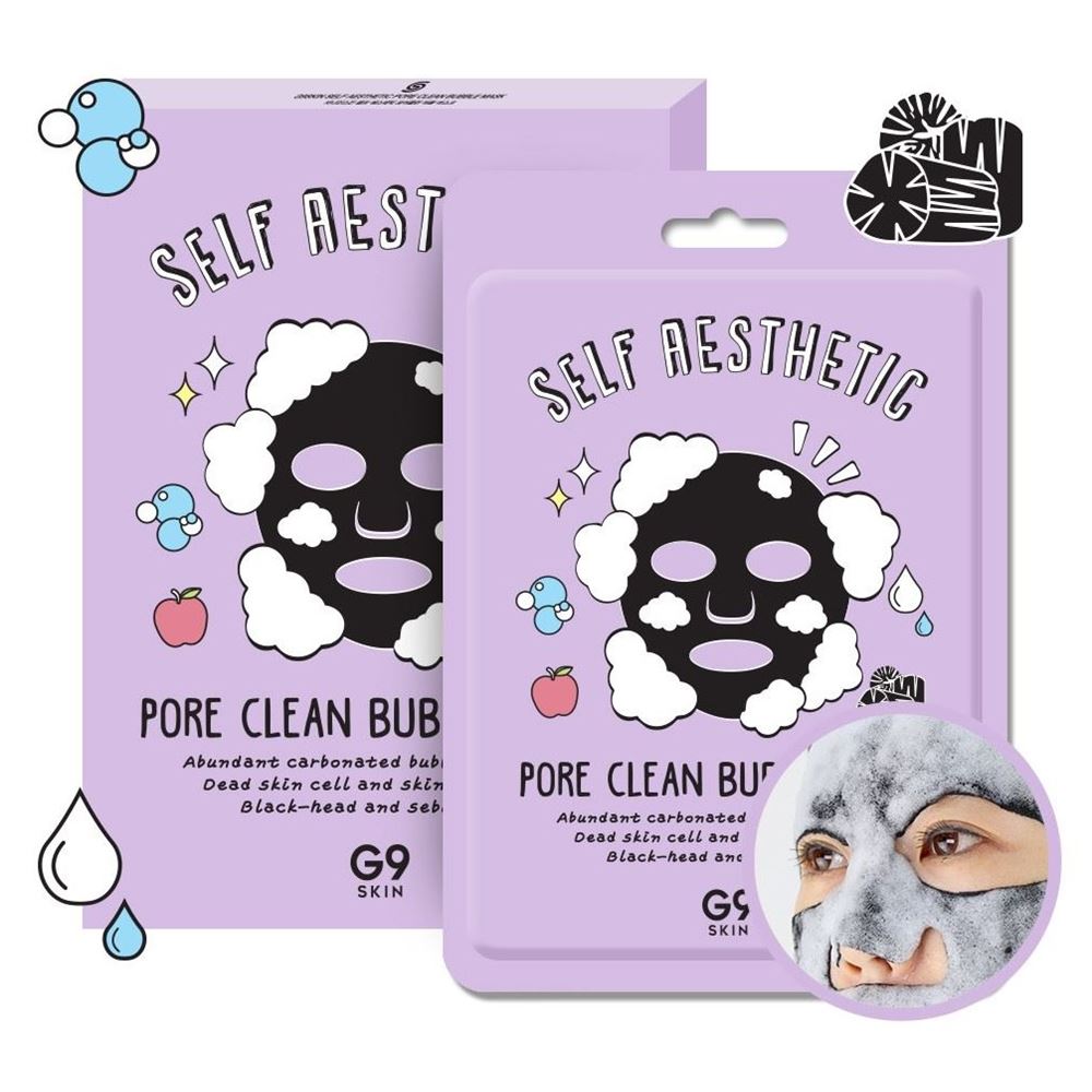 Berrisom Face Care G9 SKIN Self Aesthetic Poreclean Bubble mask  Маска для лица тканевая пузырьковая