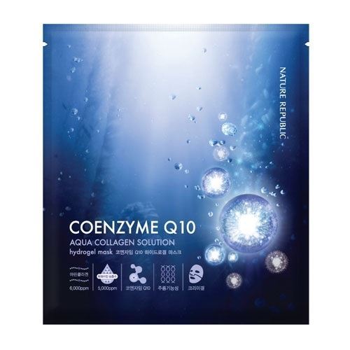 Nature Republic Skin Care Aqua Collagen Solution Hydro Gel Mask Маска гидрогелевая для лица Coenzyme Q10