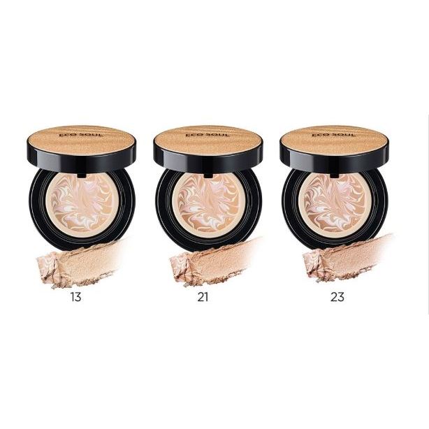 The Saem Eco  Soul Essence Foundation Pact SPF50+ PA+++ Компактная тональная основа-эссенция SPF50+ PA+++