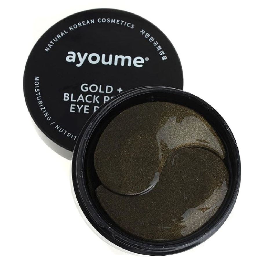 Ayoume Face Care Gold+Black Pearl Eye Patch Патчи для глаз с золотом и черным жемчугом