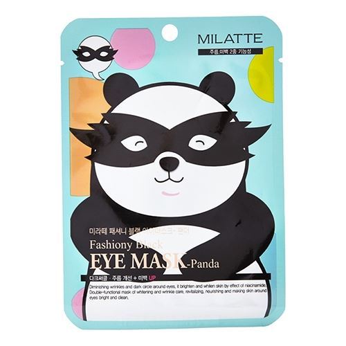 Milatte Face and Body Care Fashiony Black Eye Mask - Panda Маски-патчи для лица (маска от морщин и темных кругов вокруг глаз)