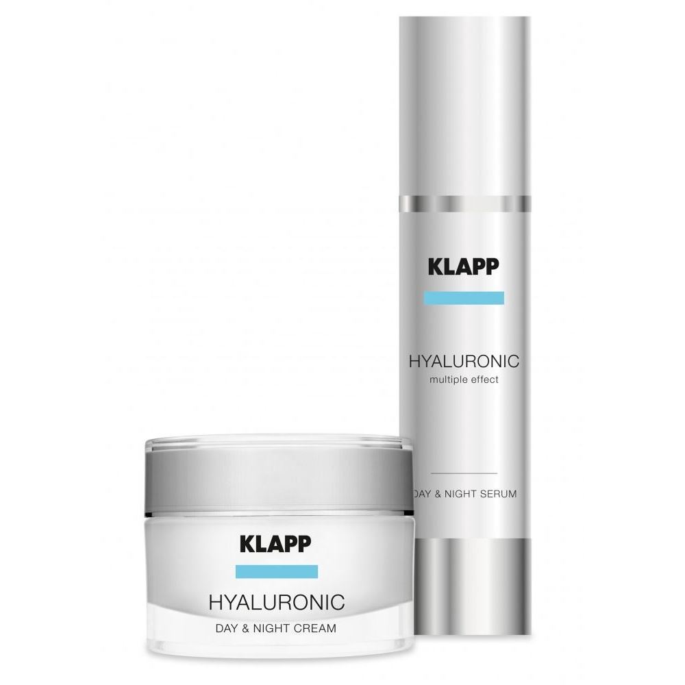 Klapp Hyluronic Immun Hyaluronic Face Care Set Набор: крем "Гиалуроник день/ночь", сыворотка "Гиалуроник день/ночь"