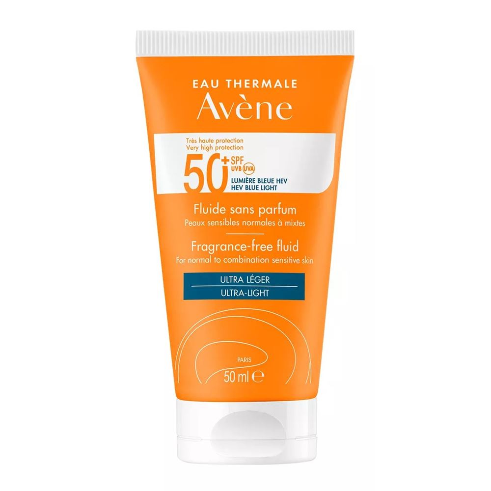 Avene Sun Care Флюид солнцезащитный SPF50+ без отдушек Флюид солнцезащитный SPF50+ без отдушек для чувствительной кожи