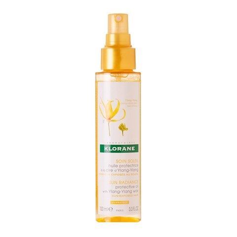 Klorane Your Hair Sun Radiance Protective Oil with Ylang-Ylang Wax Масло солнцезащитное для волос с воском Иланг-Иланг 