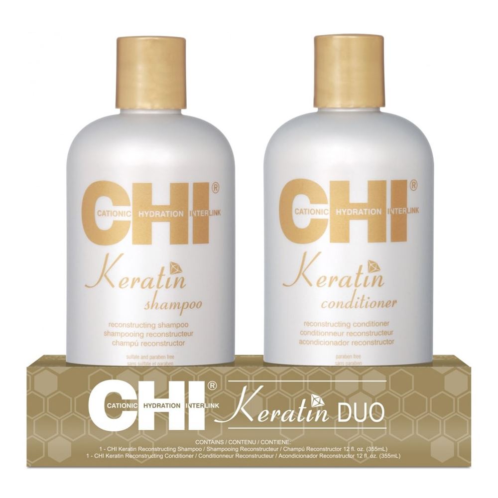 CHI Keratin and Silk Keratin Duo Set Набор для восстановления поврежденных и ломких волос