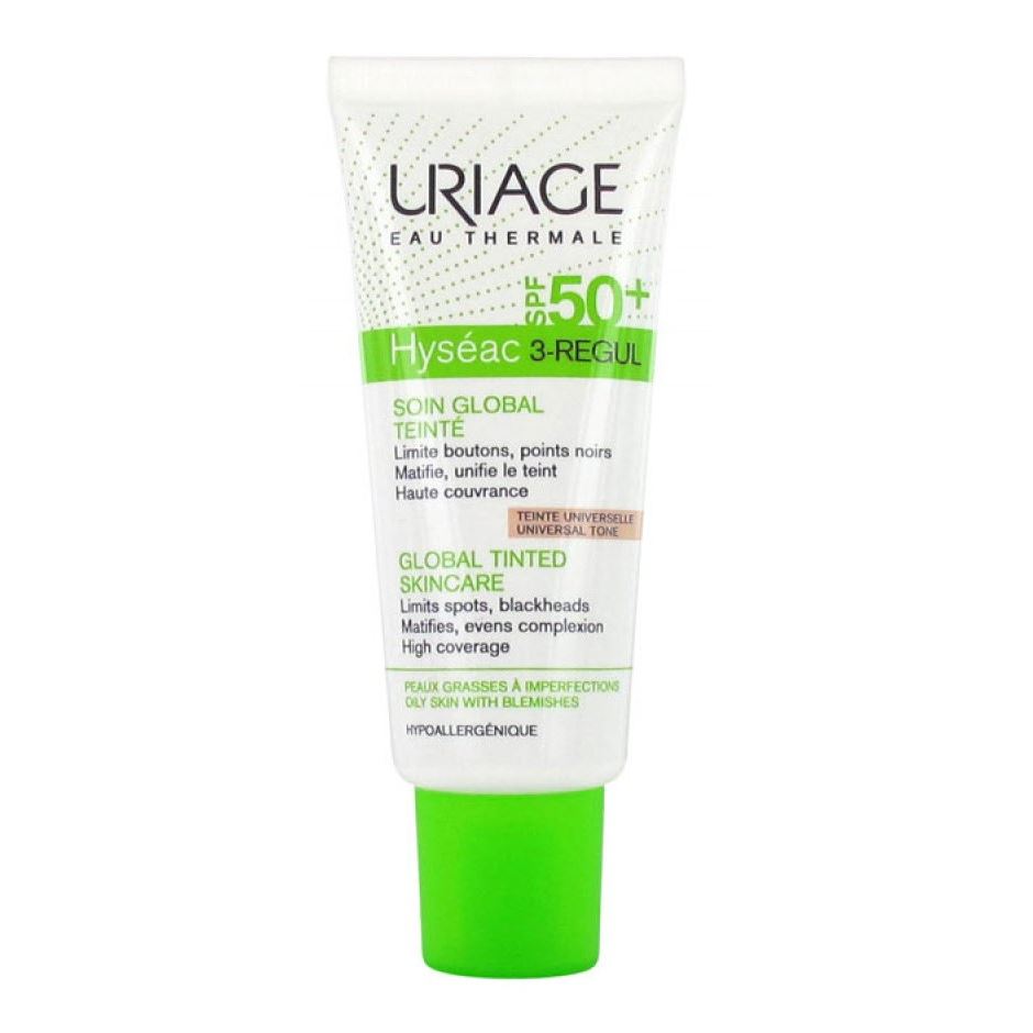 Uriage Hyseac Hyseac 3-Regul Global Tinted Skin Care SPF50+ Универсальный тональный уход SPF50+