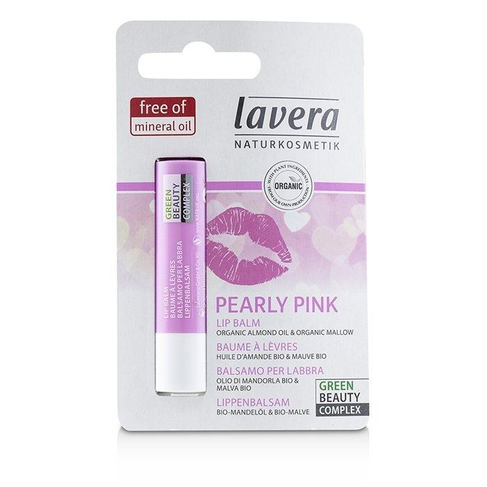 Lavera Lips  Lip Balm Pearly Pink Био бальзам для губ Красота и уход Розовый