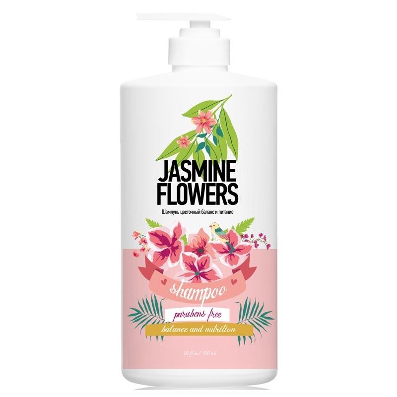 Protokeratin Family Balance and Nutrition Shampoo Jasmine Flowers Шампунь цветочный баланс и питание Цветы Жасмина