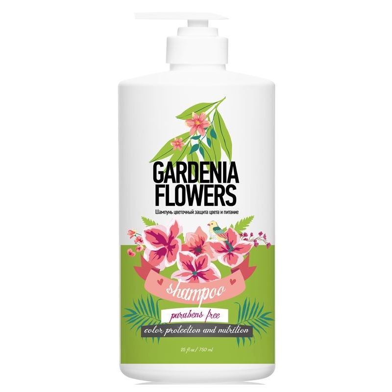 Protokeratin Family Color Protection and Nutrition Shampoo Gardenia Flowers Шампунь цветочный защита цвета и питание Цветы Гардении
