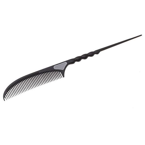 Harizma Professional Аксессуары h10678 Расческая с хвостиком 21.5 см Расческая с хвостиком 21.5 см карбон