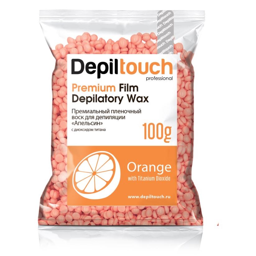 Depiltouch Воски и парафины Premium Orange Премиальный пленочный воск Апельсин в гранулах