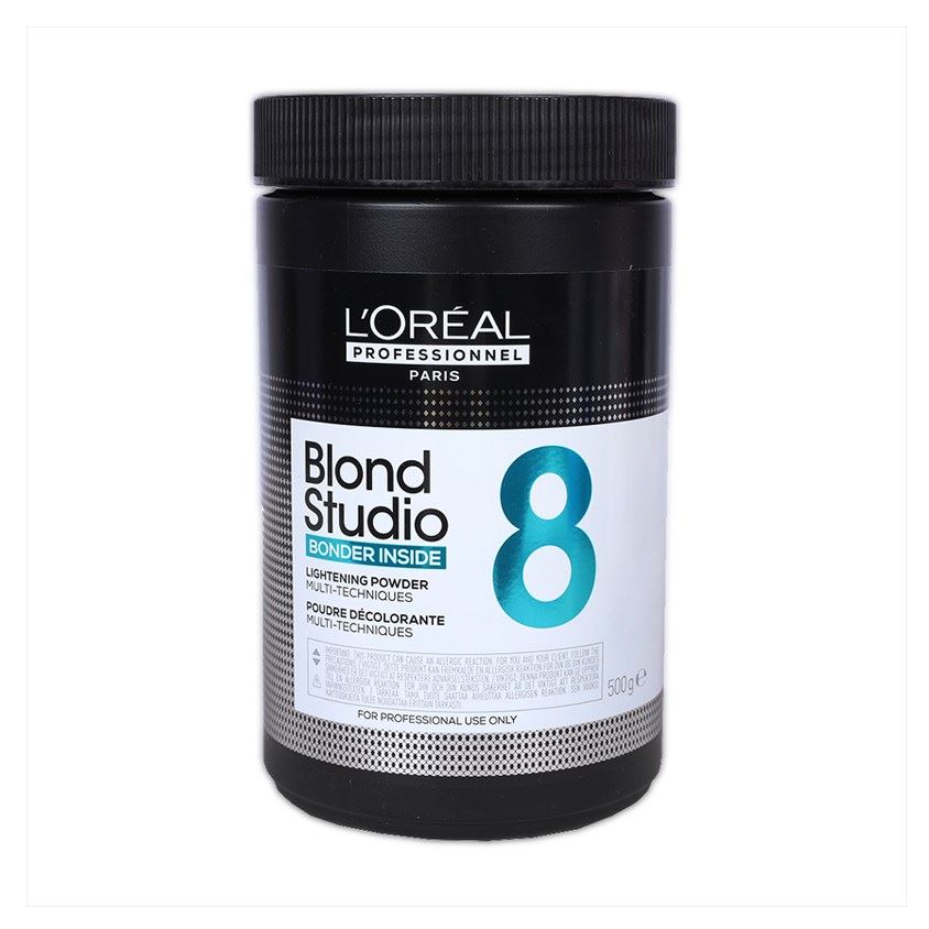 L'Oreal Professionnel Coloring Hair Blond Studio 8 Bonder Inside Lightening Powder Multi-Techniques Пудра осветляющая для мультитехник с бондером, защита кератиновых связей без добавления Smartbond