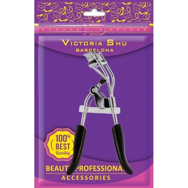 Victoria Shu Accessories Щипчики для завивки ресниц М411 Щипчики для завивки ресниц хромированные на пружине с запасными резиновыми прокладками М411