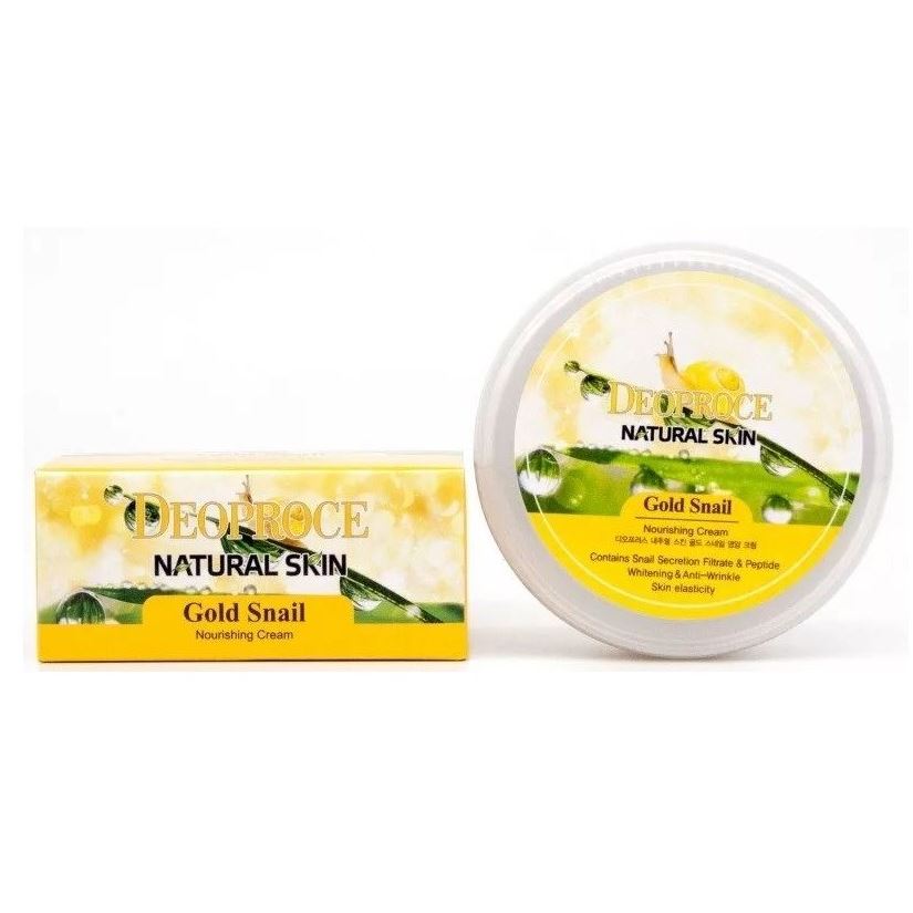 Deoproce Natural Skin Gold Snail Nourishing Cream Крем для лица и тела