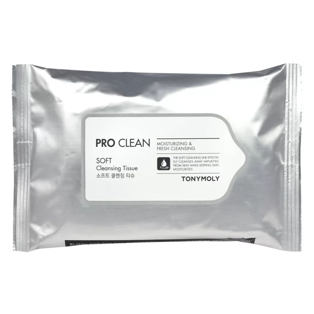 Tony Moly Cleansing Pro Clean Soft Cleansing Tissue  Очищающие салфетки