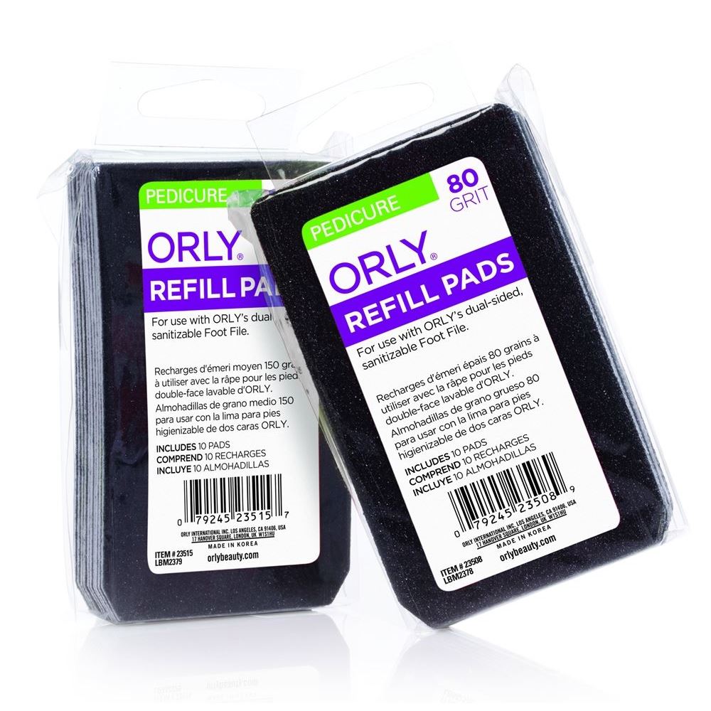 ORLY Инструменты и аксессуары Foot File Refill Pads 80 Сменный блок для пилки для педикюра 