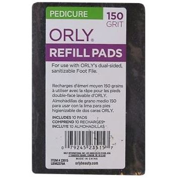 ORLY Инструменты и аксессуары Foot File Refill Pads 150 Сменный блок для пилки для педикюра (абразивность: 150)