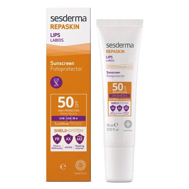 Sesderma Sun Care Repaskin Lips SPF50  Средство для губ солнцезащитное