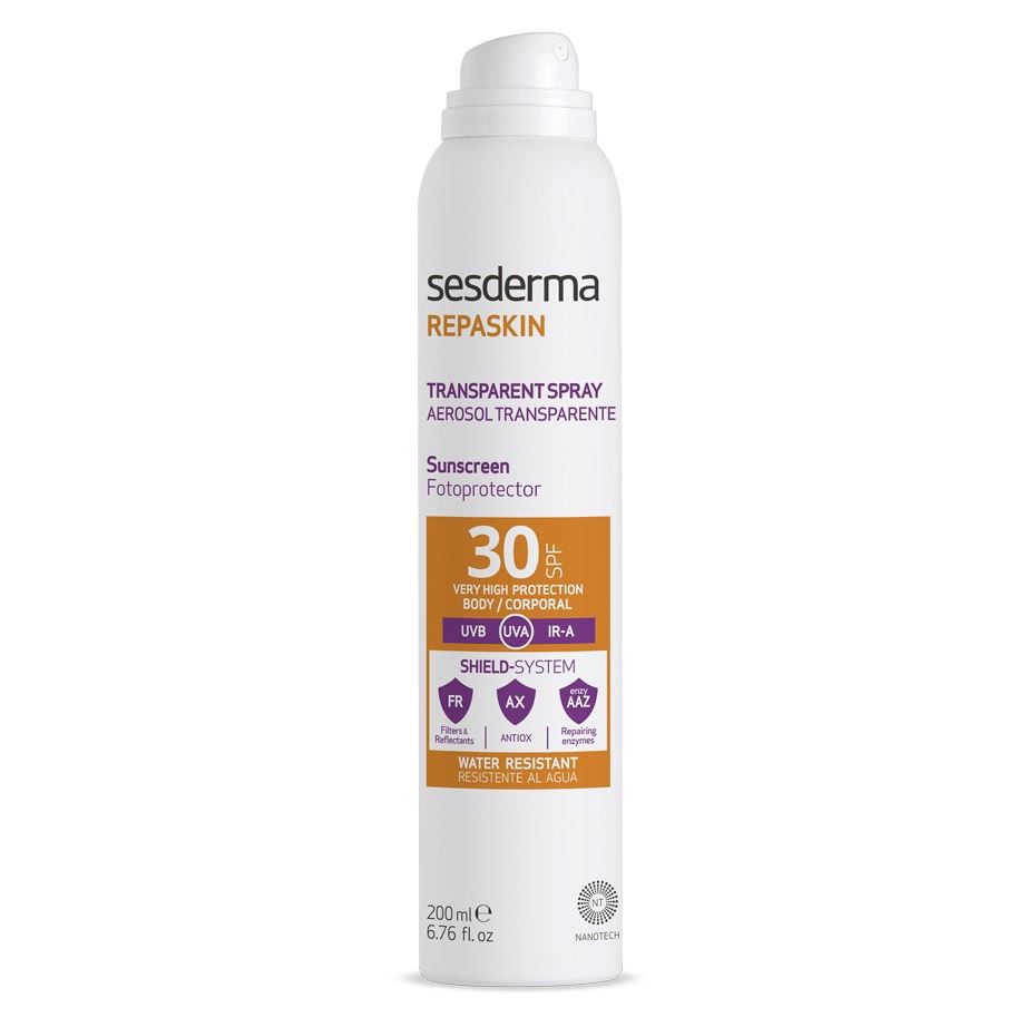 Sesderma Sun Care Repaskin Transparent Spray Body Sunscreen SPF30 Спрей солнцезащитный прозрачный для тела