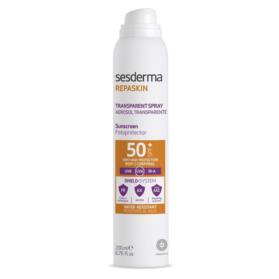 Sesderma Sun Care Repaskin Transparent Spray Body Sunscreen SPF50 Спрей солнцезащитный прозрачный для тела