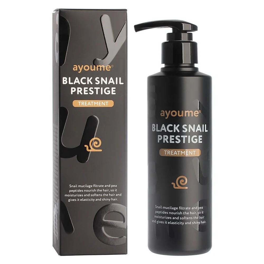 Ayoume Face Care Black Snail Prestige Shampoo Шампунь для волос с муцином улитки