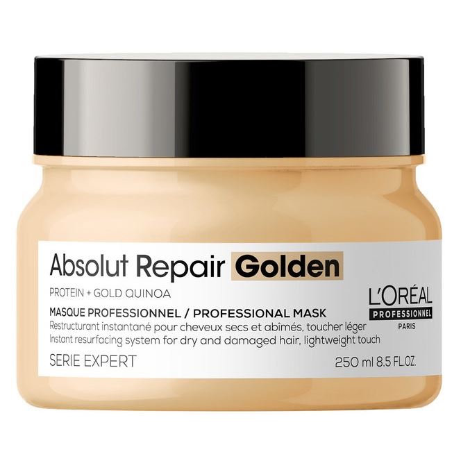 L'Oreal Professionnel Expert Lipidium Absolut Repair Golden Masque Маска с золотой текстурой для восстановления поврежденных волос без эффекта утяжеления