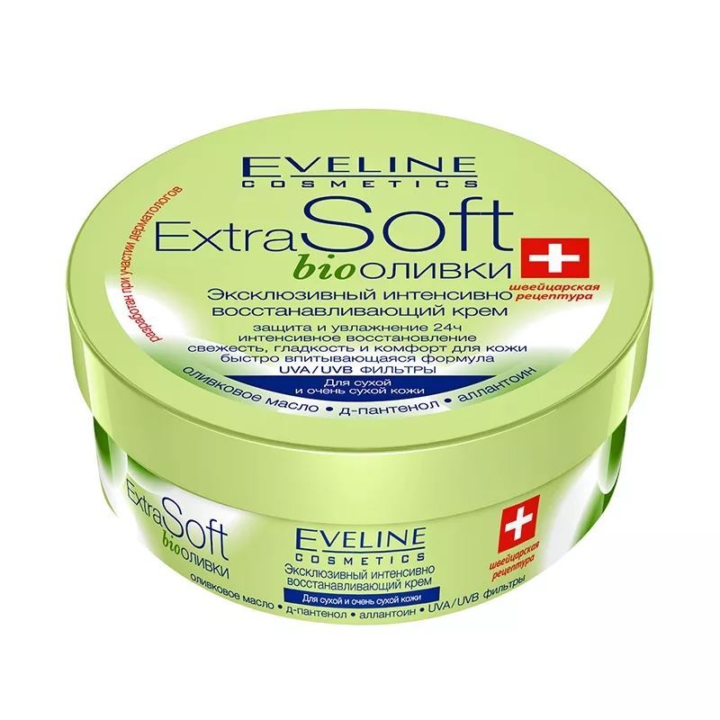 Eveline Body Care Extra Soft Интенсивно восстанавливающий крем Эксклюзивный интенсивно восстанавливающий крем Bio оливки