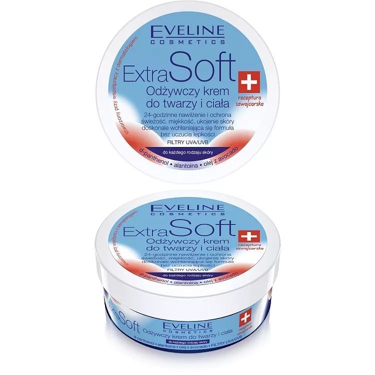 Eveline Body Care Extra Soft Питательный крем для кожи лица и тела Питательный крем для кожи лица и тела для любого типа кожи 