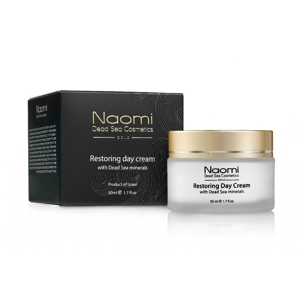 Naomi Face Care Gold & Diamond Restoring Day Cream with Dead Sea minerals  Восстанавливающий дневной крем с минералами Мертвого Моря