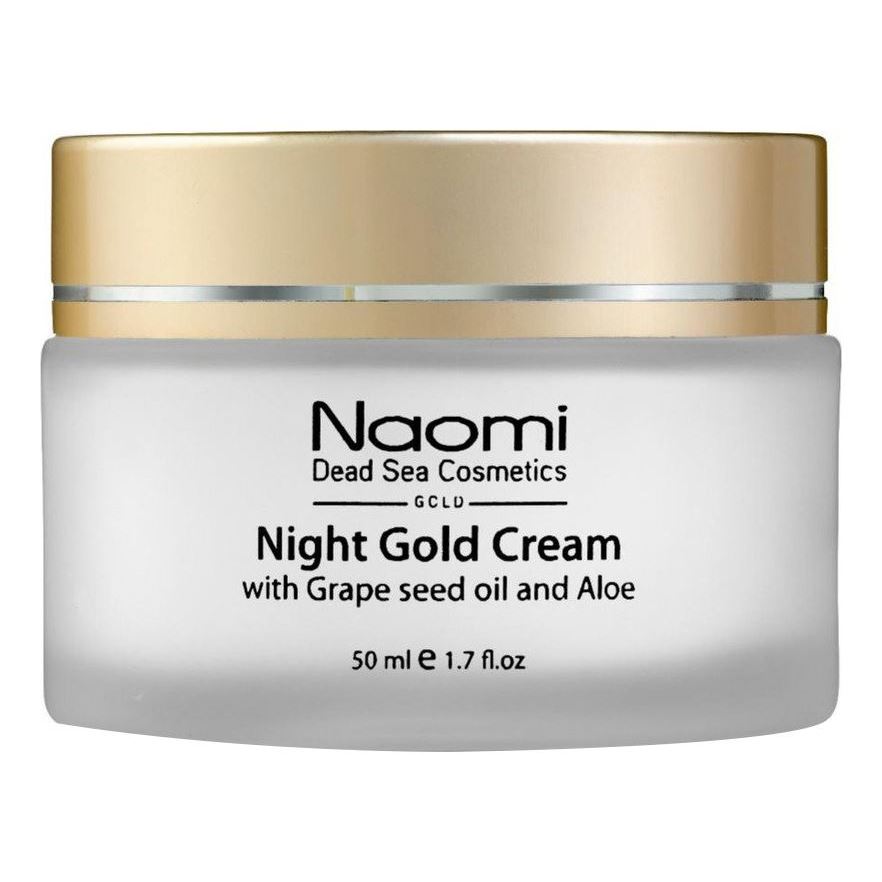 Naomi Face Care Gold & Diamond Night Gold Cream with Grape seed oil and Aloe Ночной золотой крем с маслом косточек винограда и алоэ