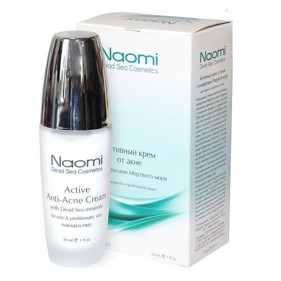 Naomi Face Care Active Anti - Acne Cream Активный крем от акне с минералами Мертвого моря для жирной и проблемной кожи