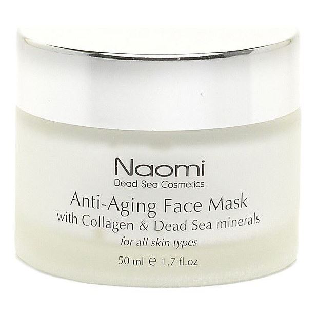 Naomi Face Care Anti - Aging Face Mask Антивозрастная маска для лица с коллагеном и минералами Мертвого моря для всех типов кожи