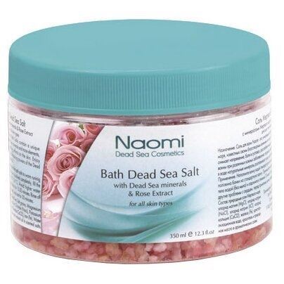 Naomi Body Care Bath Dead Sea Salt Rose Extract Соль Мертвого моря с экстрактом розы