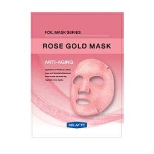 Milatte Face and Body Care Rose Gold Mask Anti-Aging Маска тканевая антивозрастная