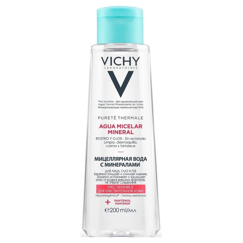VICHY Purete Thermal Мицеллярная вода для чувствительной кожи Мицеллярная вода с минералами для чувствительной кожи лица, глаз и губ