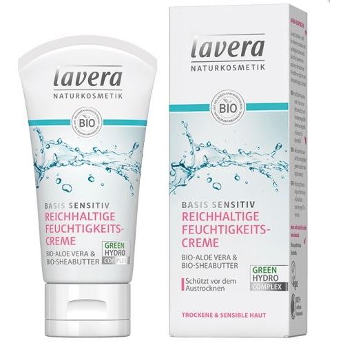 Lavera Basis Sensitiv  Rich Moisturizing Cream Био крем для лица увлажняющий для сухой и чувствительной кожи
