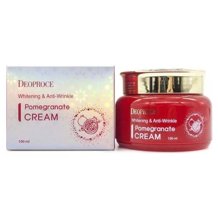 Deoproce Creams  Whitening & Anti-Wrinkle Pomegranate Cream Крем для лица антивозрастной с экстрактом граната