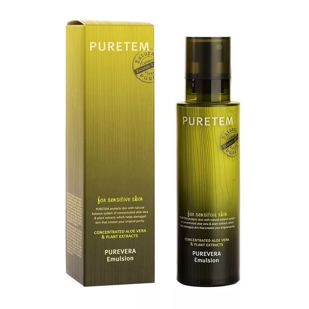 Welcos Skin Care Puretem Purevera Emulsion Эмульсия для лица с экстрактом Алоэ Вера